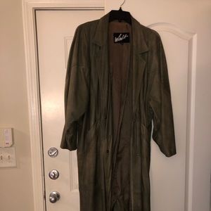 Olive green coat